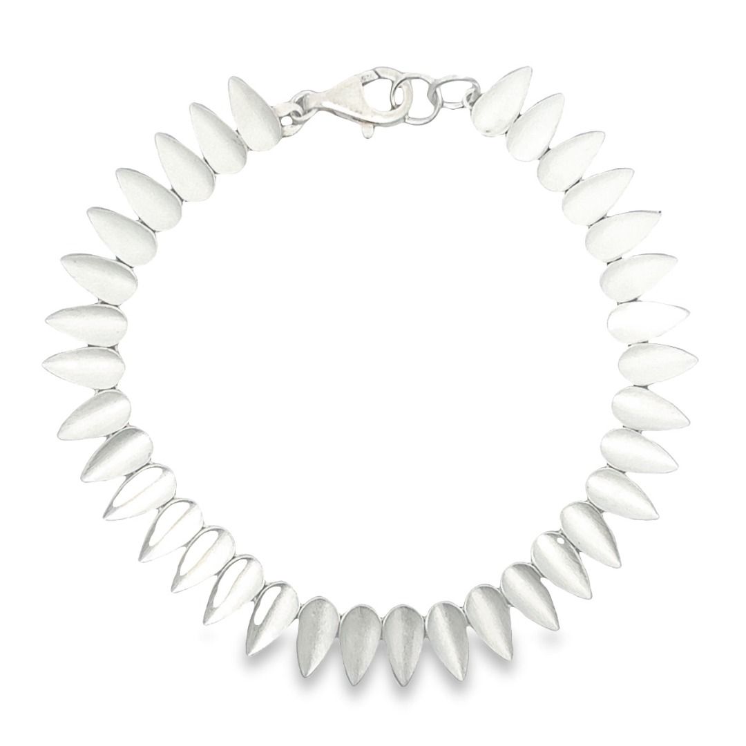 Silber Armband, matt