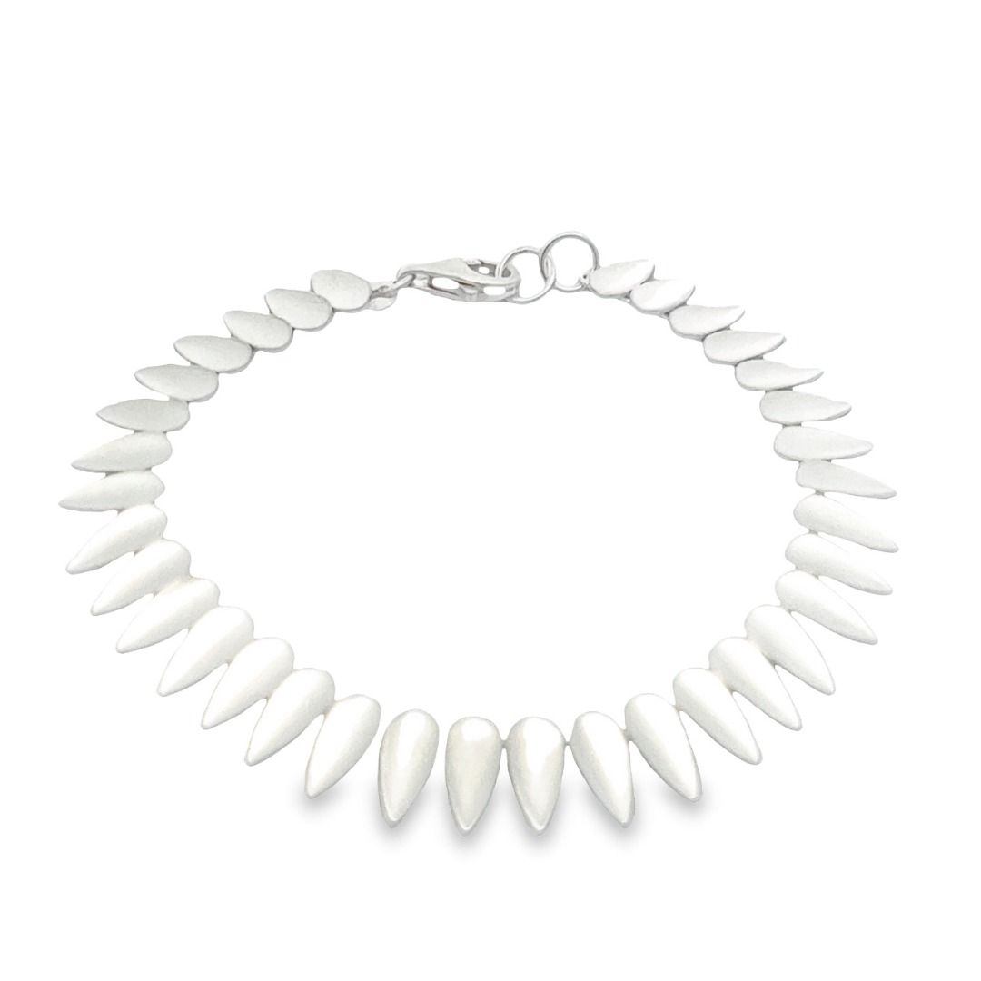 Silber Armband, matt