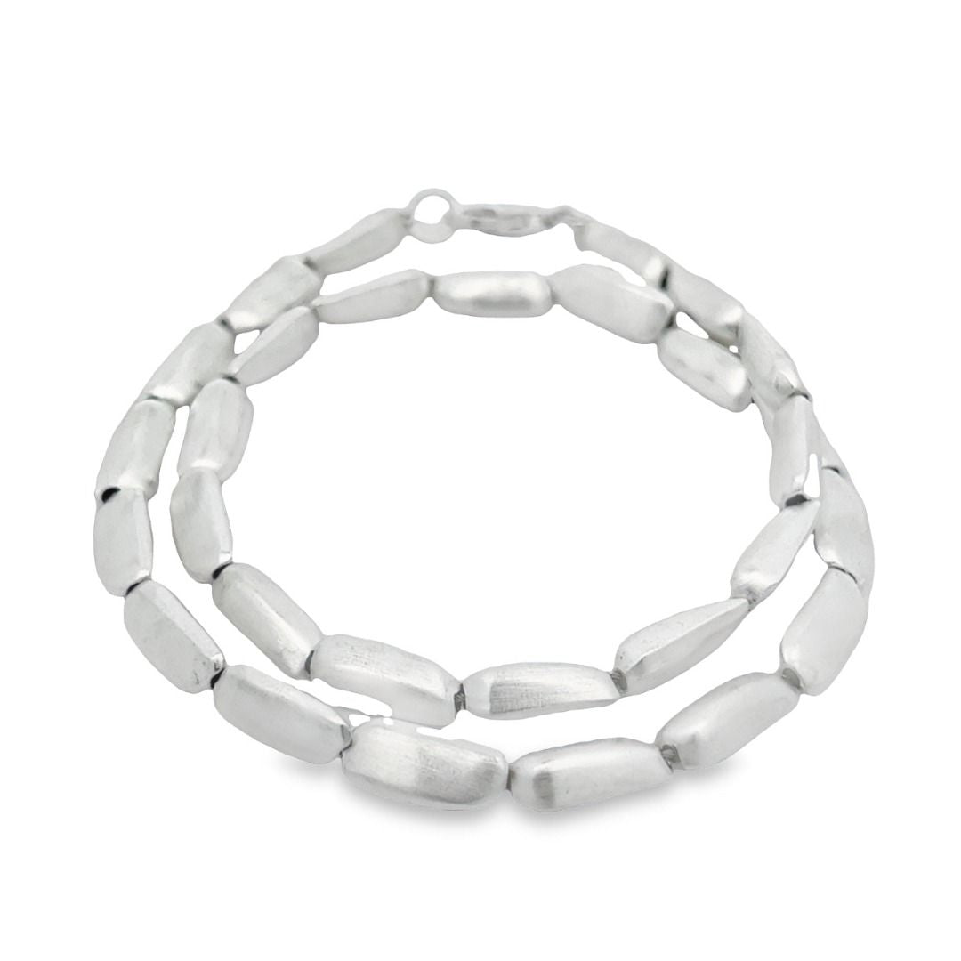 Collana argento opaco