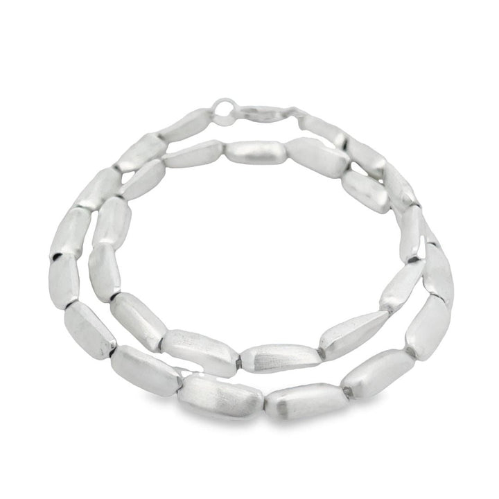 Collana argento opaco