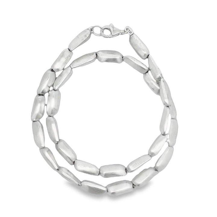Collana argento opaco
