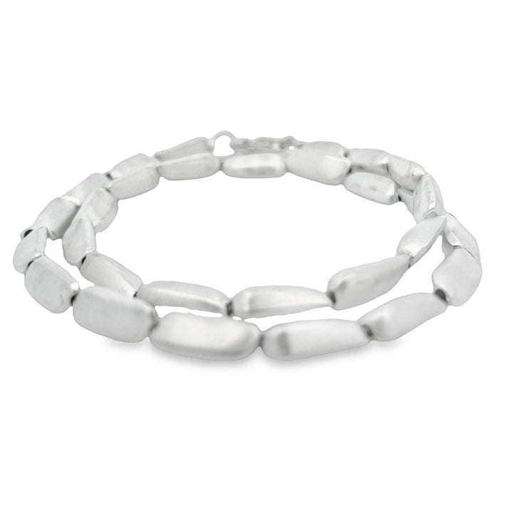 Collana argento opaco