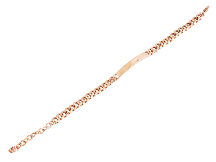 Edelstahl Gravurarmband, 16+5 cm, Roségoldfarben