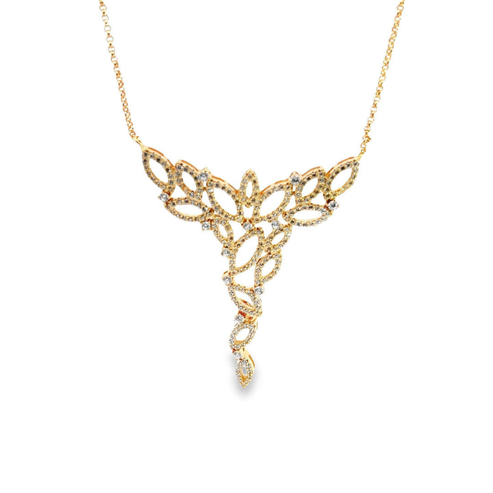 Kette vergoldet mit Zirkonia Steinen