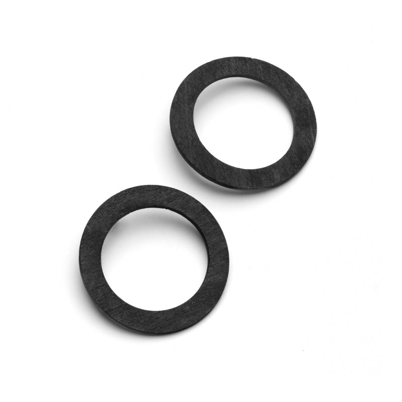 KORONA HOOP Ohrring Birke Schwarz, Silber