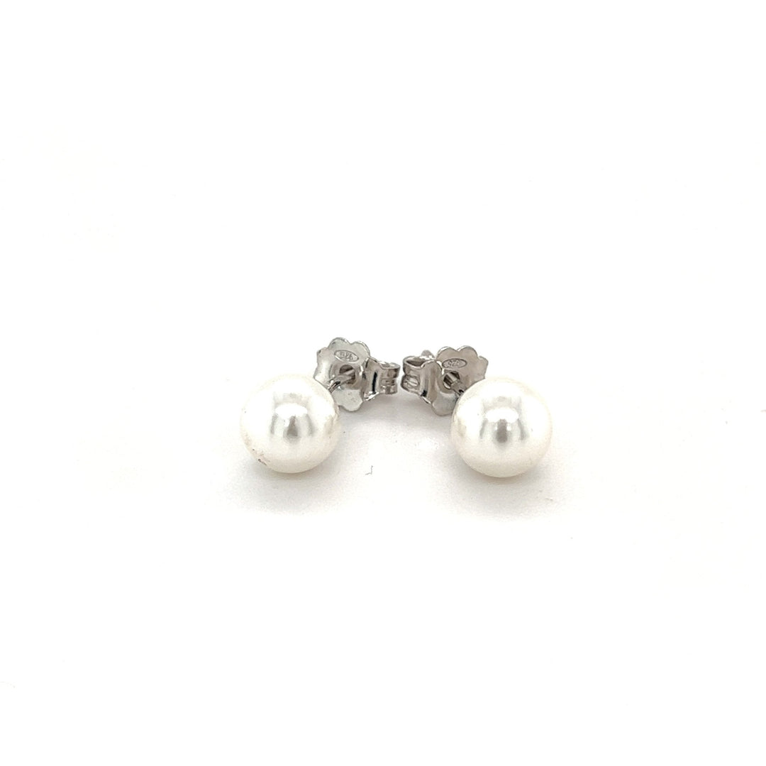 Ohrstecker Perle Silber 925 7 mm