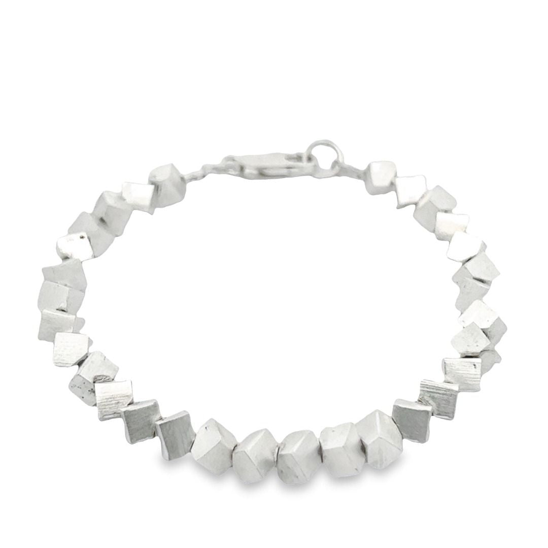 Bracciale in argento, opaco