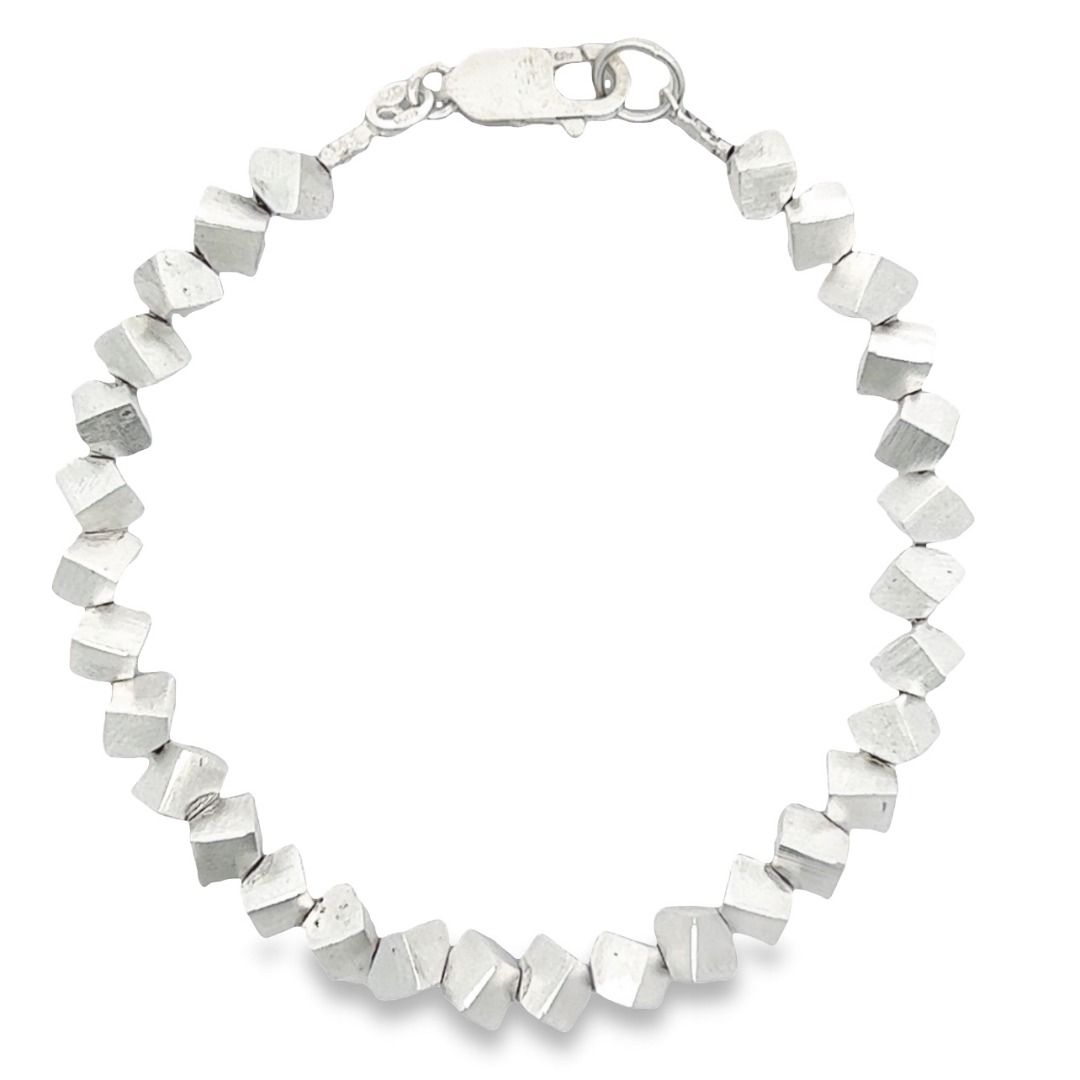 Bracciale in argento, opaco