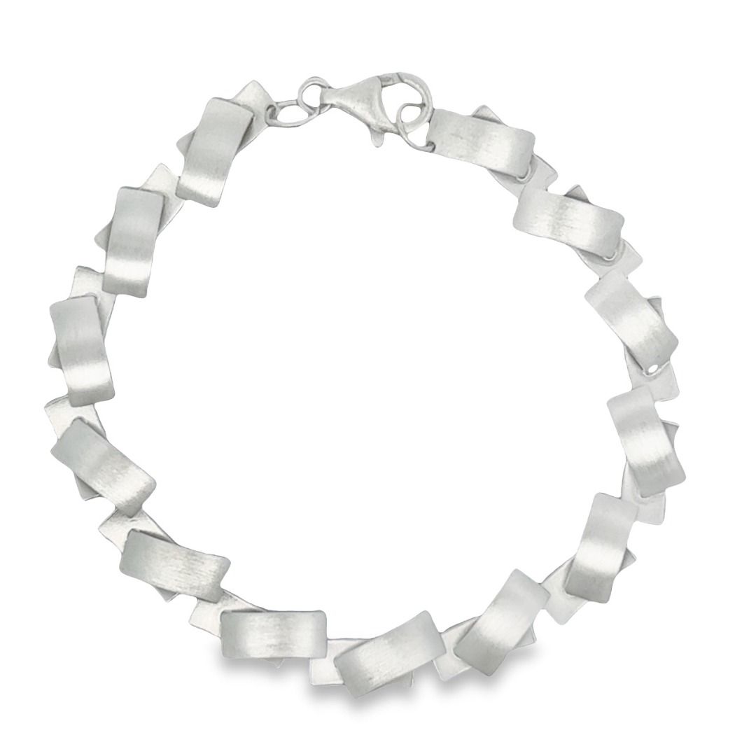Bracciale in argento, opaco