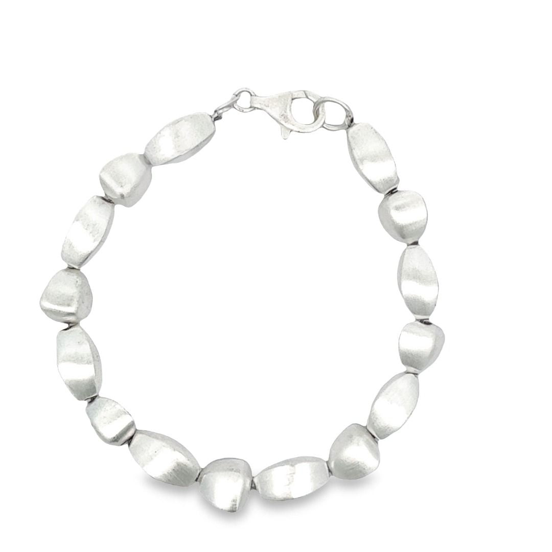 Bracciale in argento, opaco