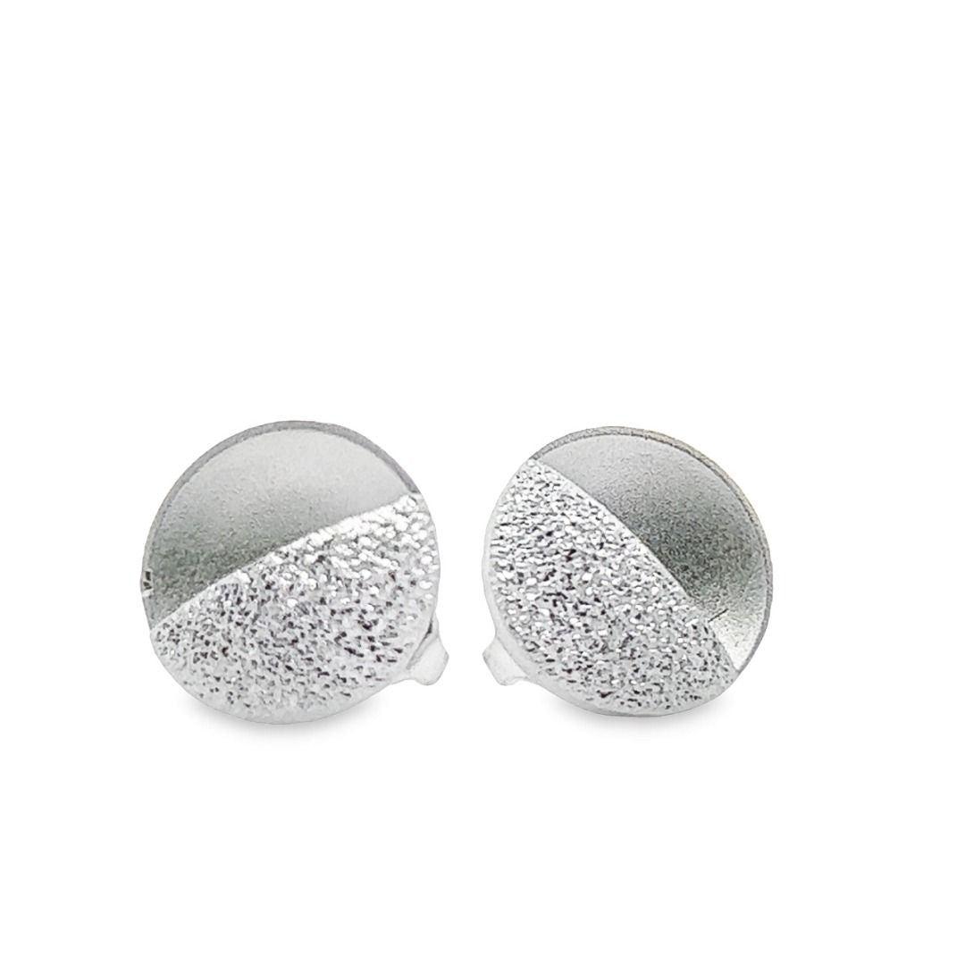 Silber Ohrstecker gelasert
