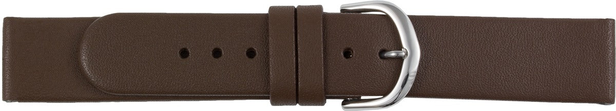 Lederuhrarmband braun 18 mm