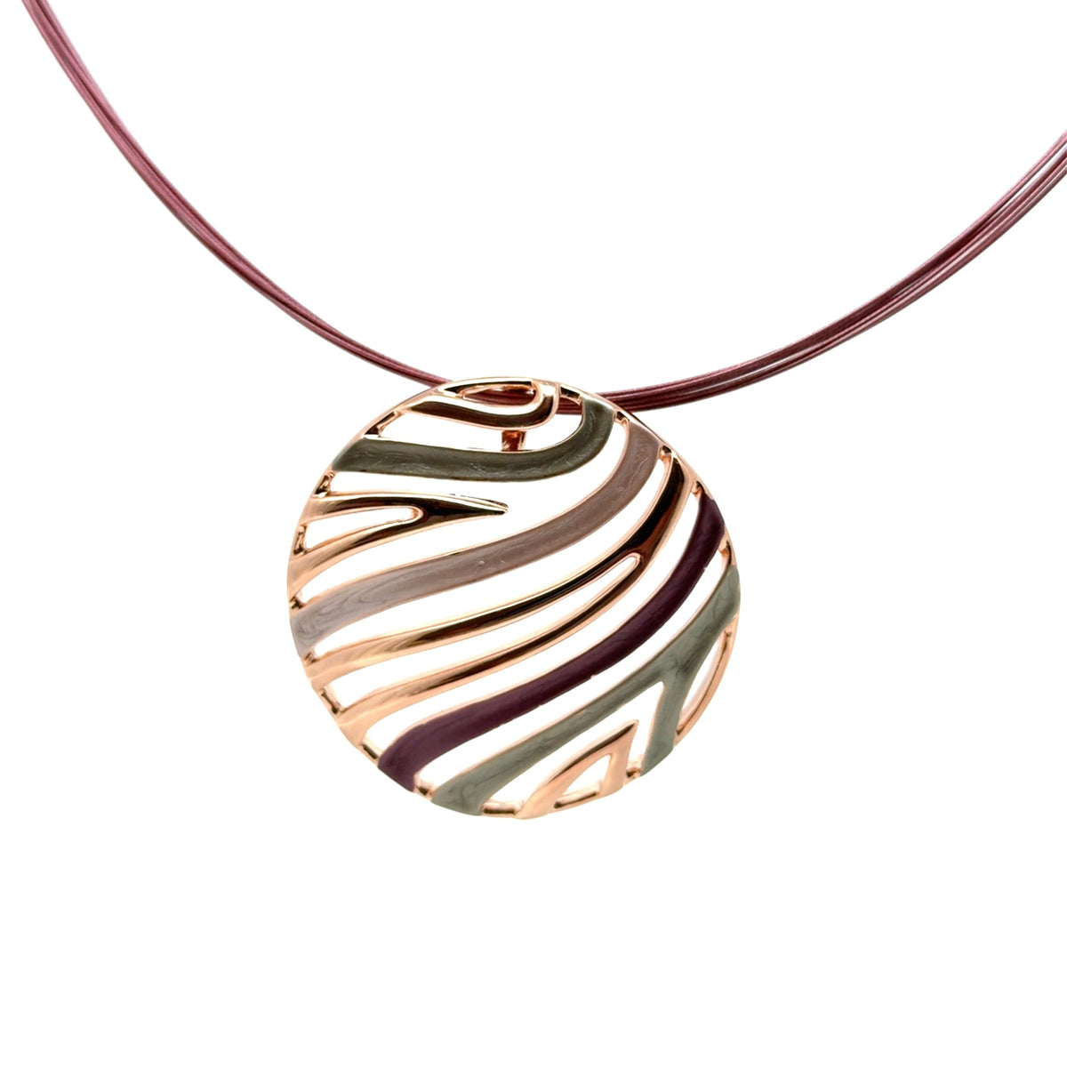 Collana cavetto ventaglio Peonia