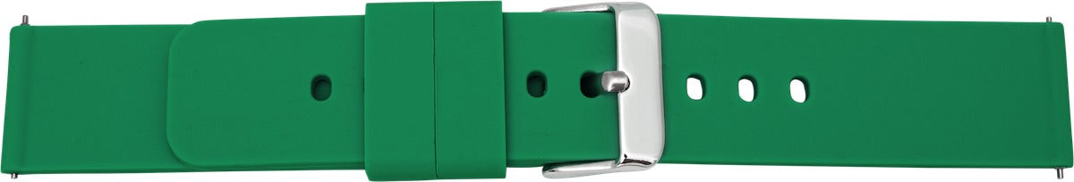 Silikonuhrarmband waldgrün 18 mm