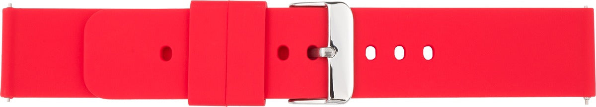 Silikonuhrarmband rot 18 mm