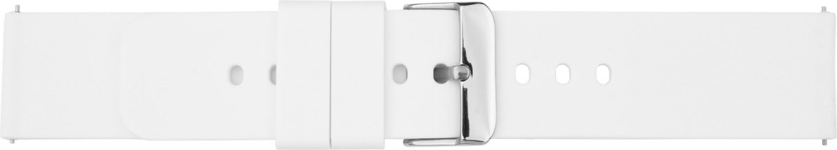 Silikonuhrarmband weiß 20 mm