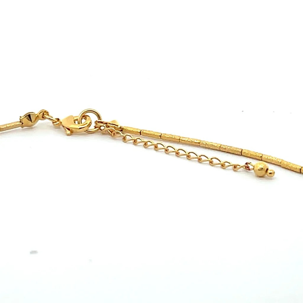 Simple Rosario Choker (Placcato Rodio)