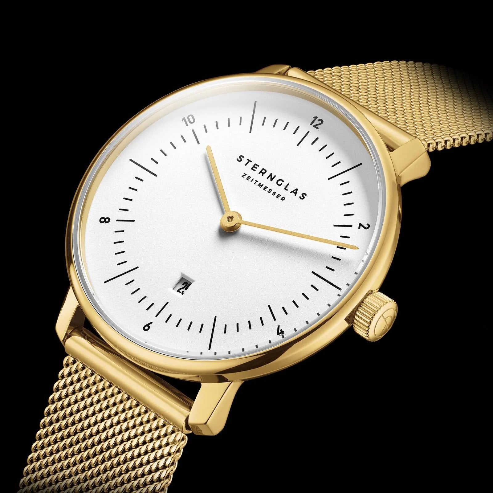 Naos XS weiß gold / Milanaise 16 gold