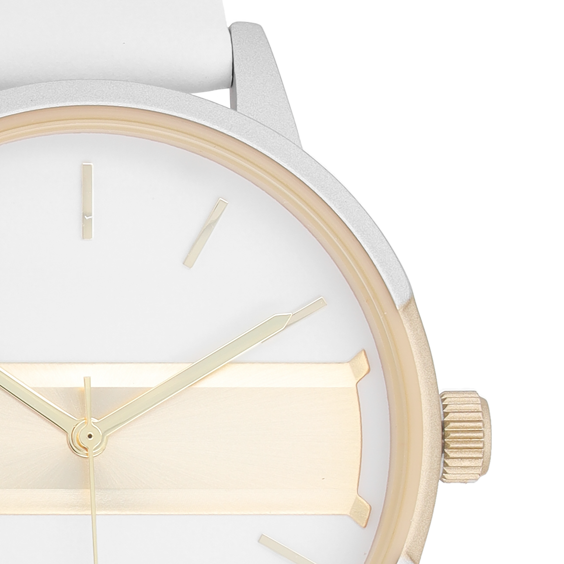 OOZOO Timepieces - C11150 - Damen - Leder-Armband - Weiss Gold