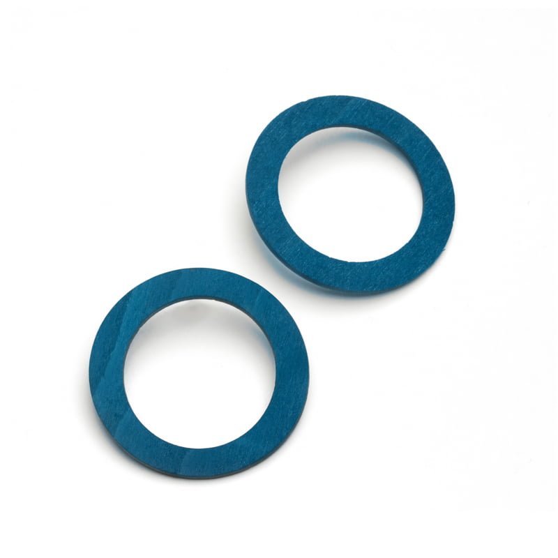 KORONA HOOP Ohrring<br />Birke Blau, Silber