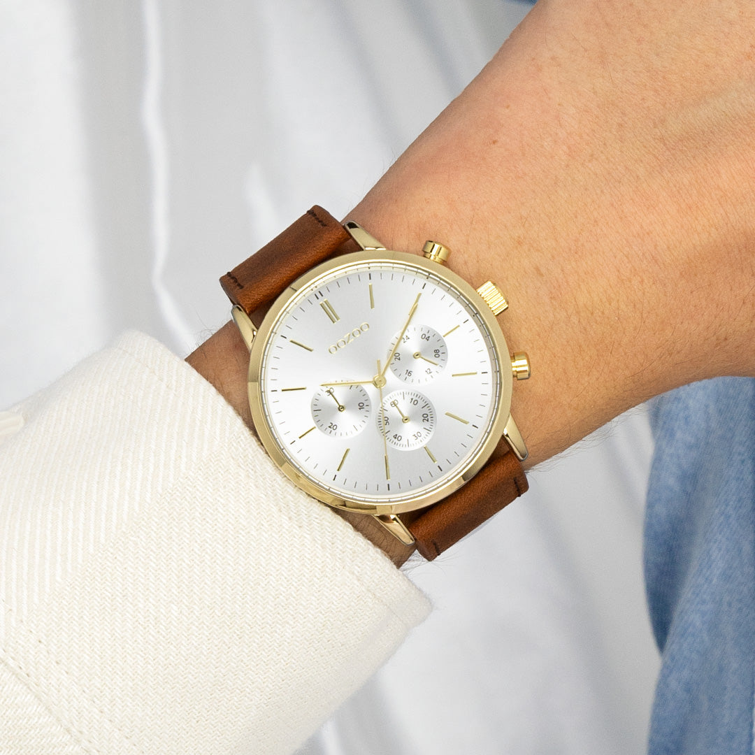 OOZOO Timepieces C11201 Uhr in Gold und Braun