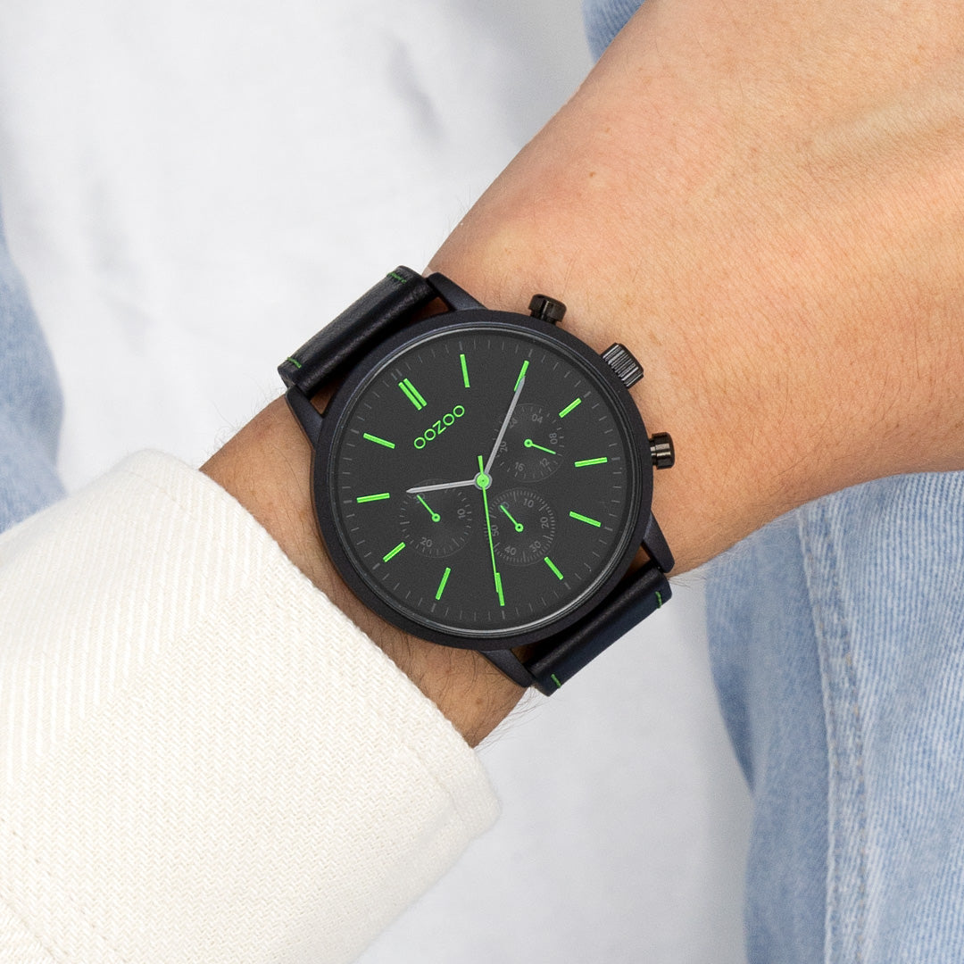 OOZOO Timepieces C11208 – Schwarze Uhr