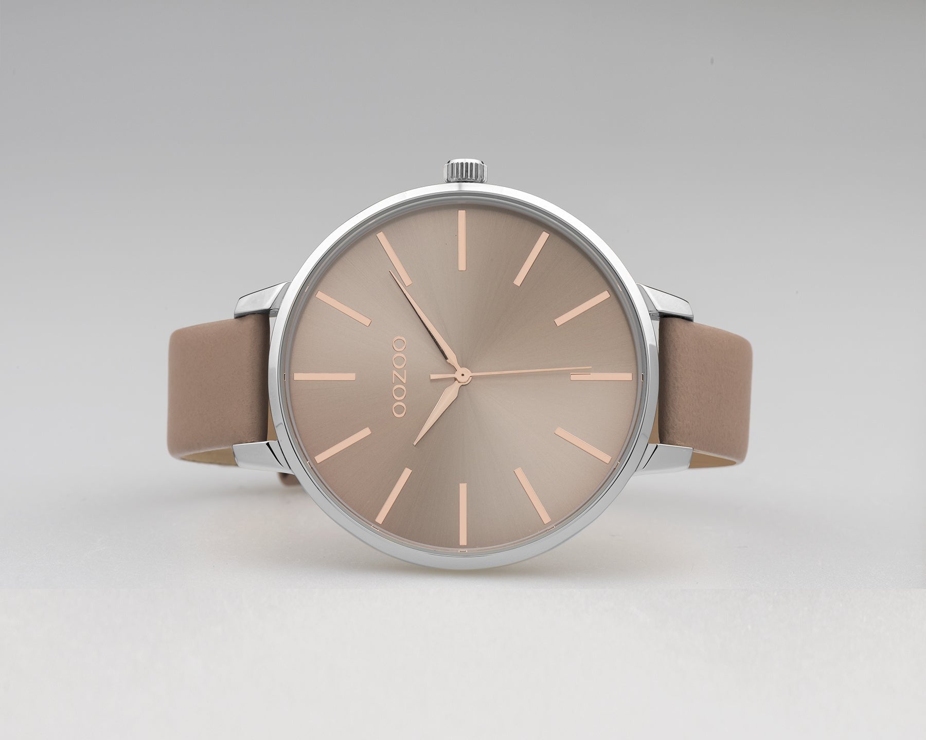 OOZOO Timepieces Damenuhr C10711 Pinkgrau/Silber