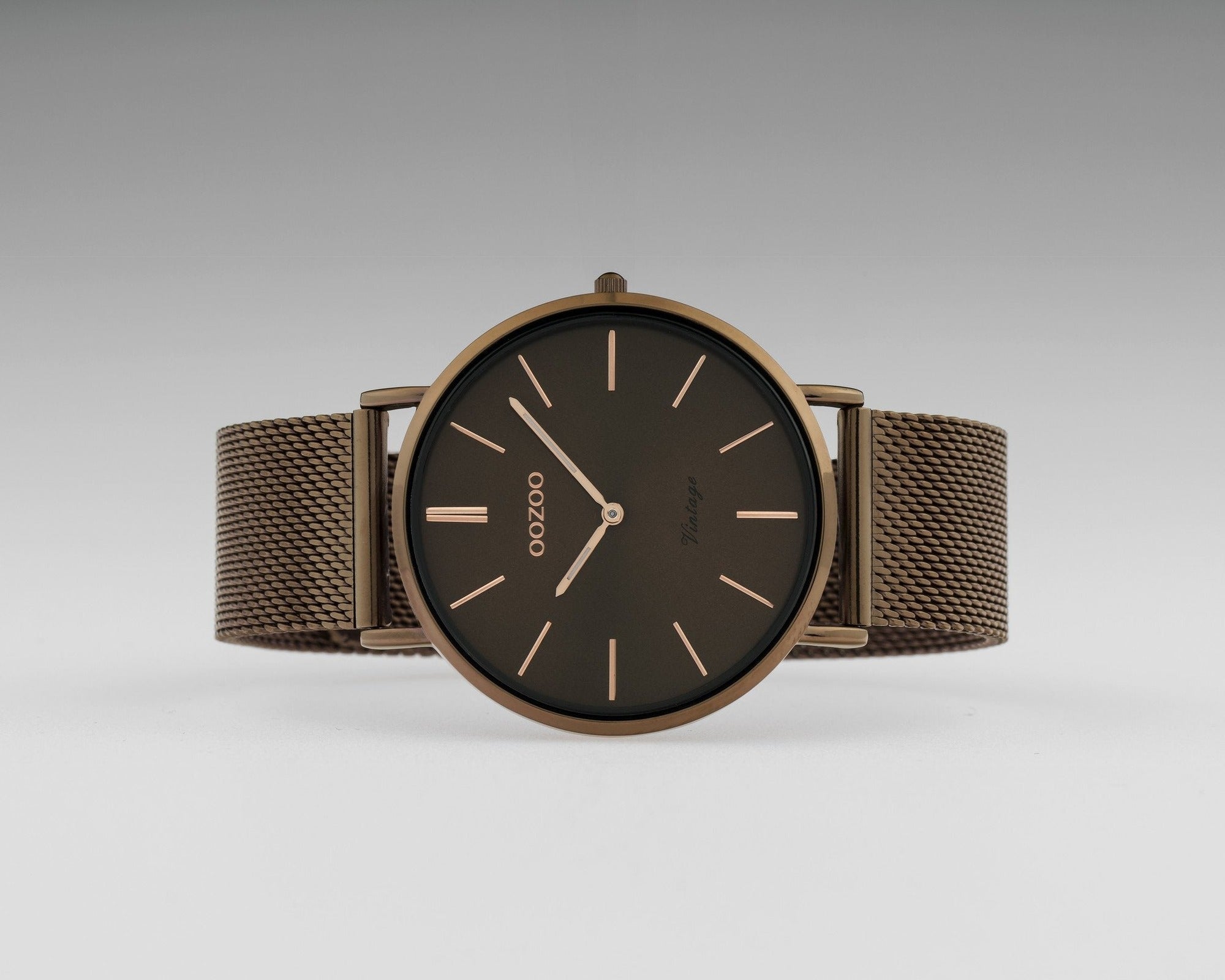 OOZOO Vintage C20004 Unisex-Uhr Braun 40 mm