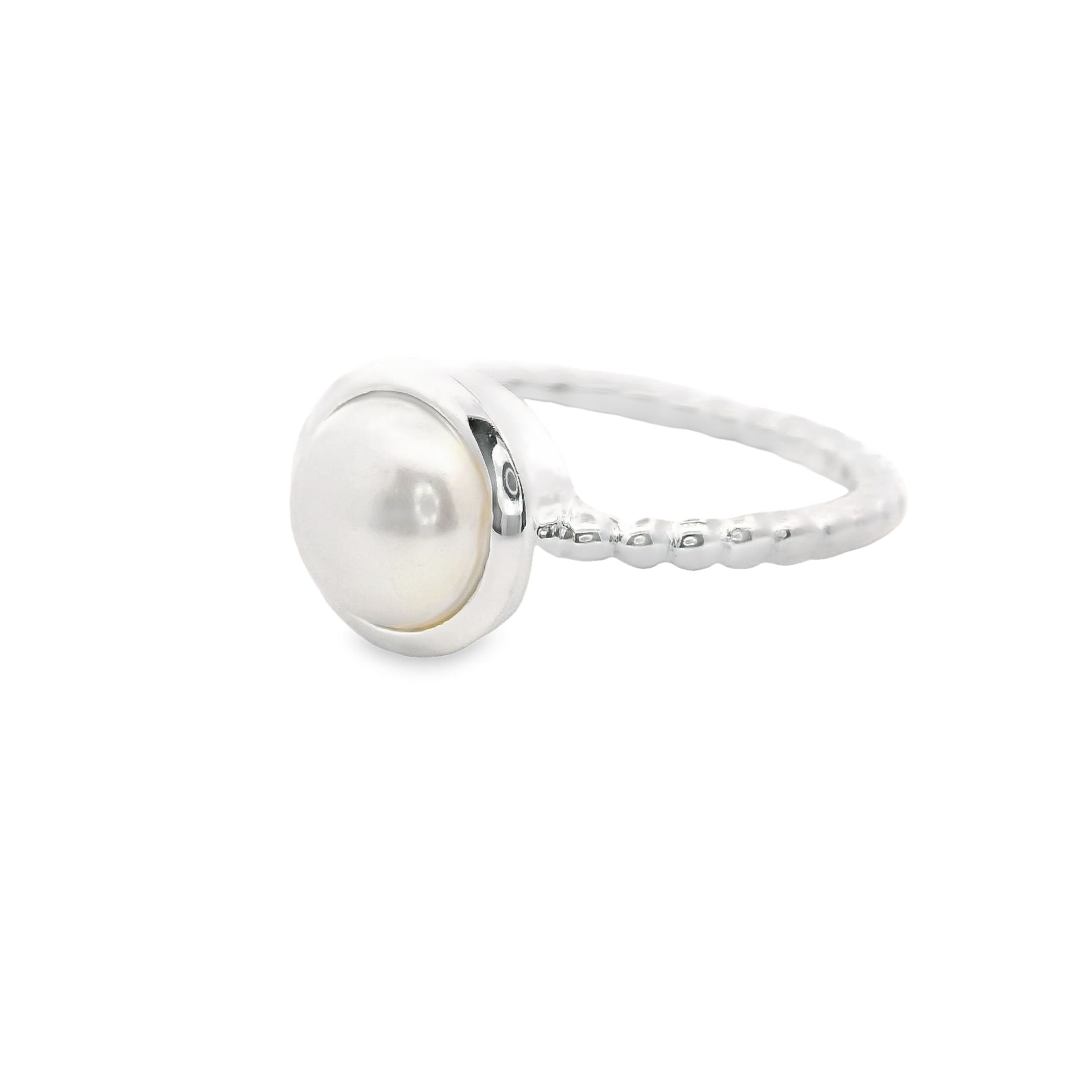Süsswasserperle Silber Ring