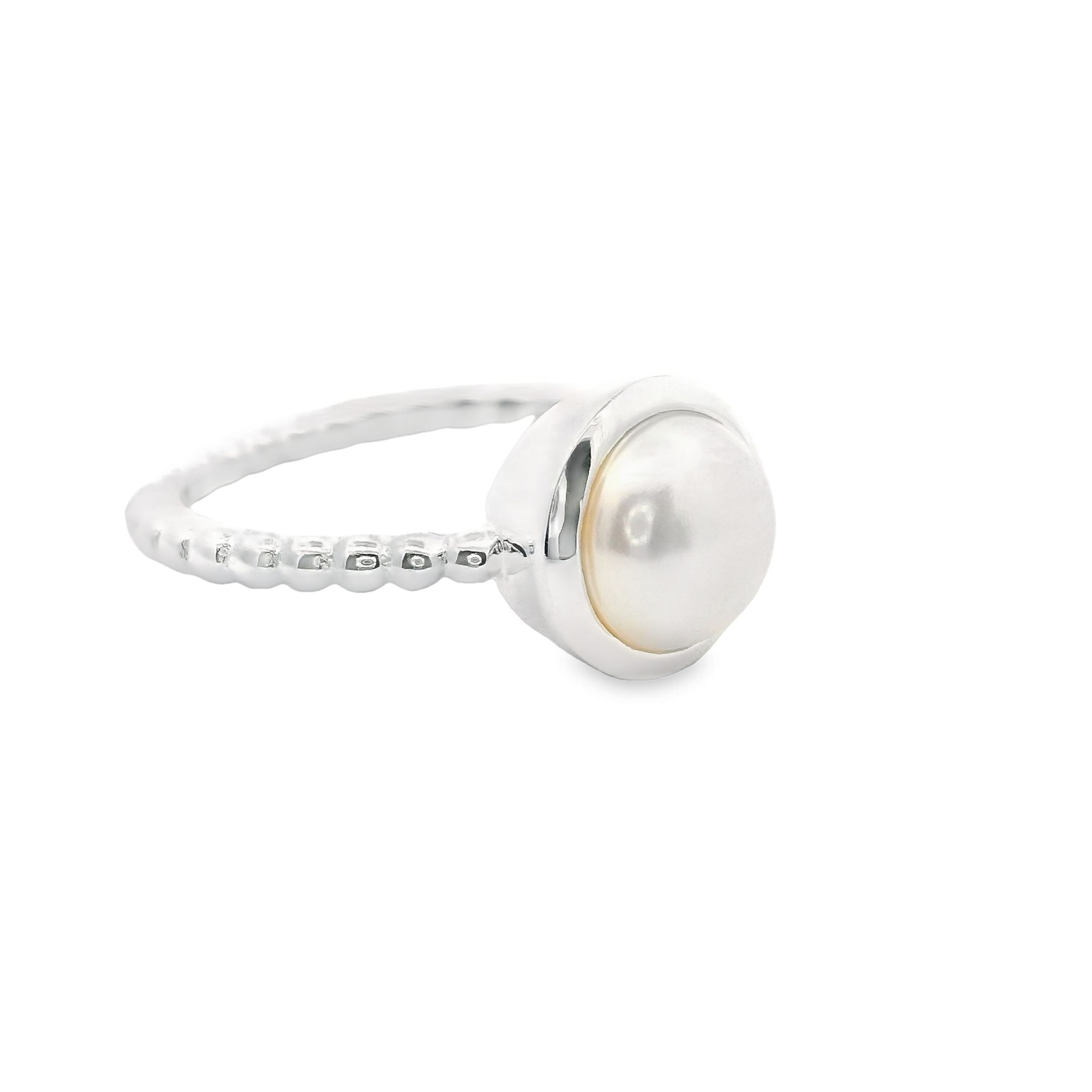 Süsswasserperle Silber Ring