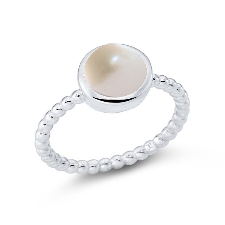 Süsswasserperle Silber Ring