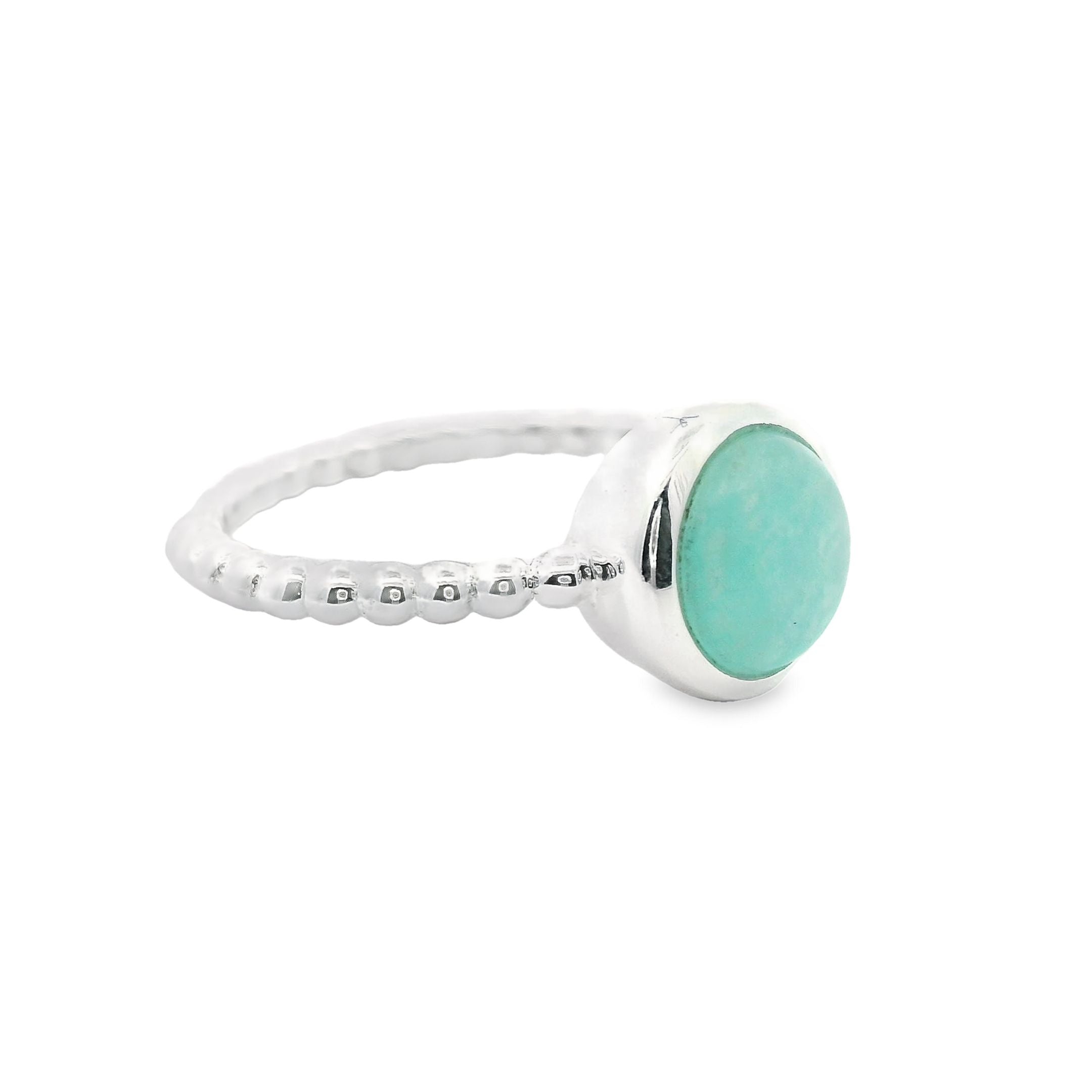 Amazonit Silber Ring