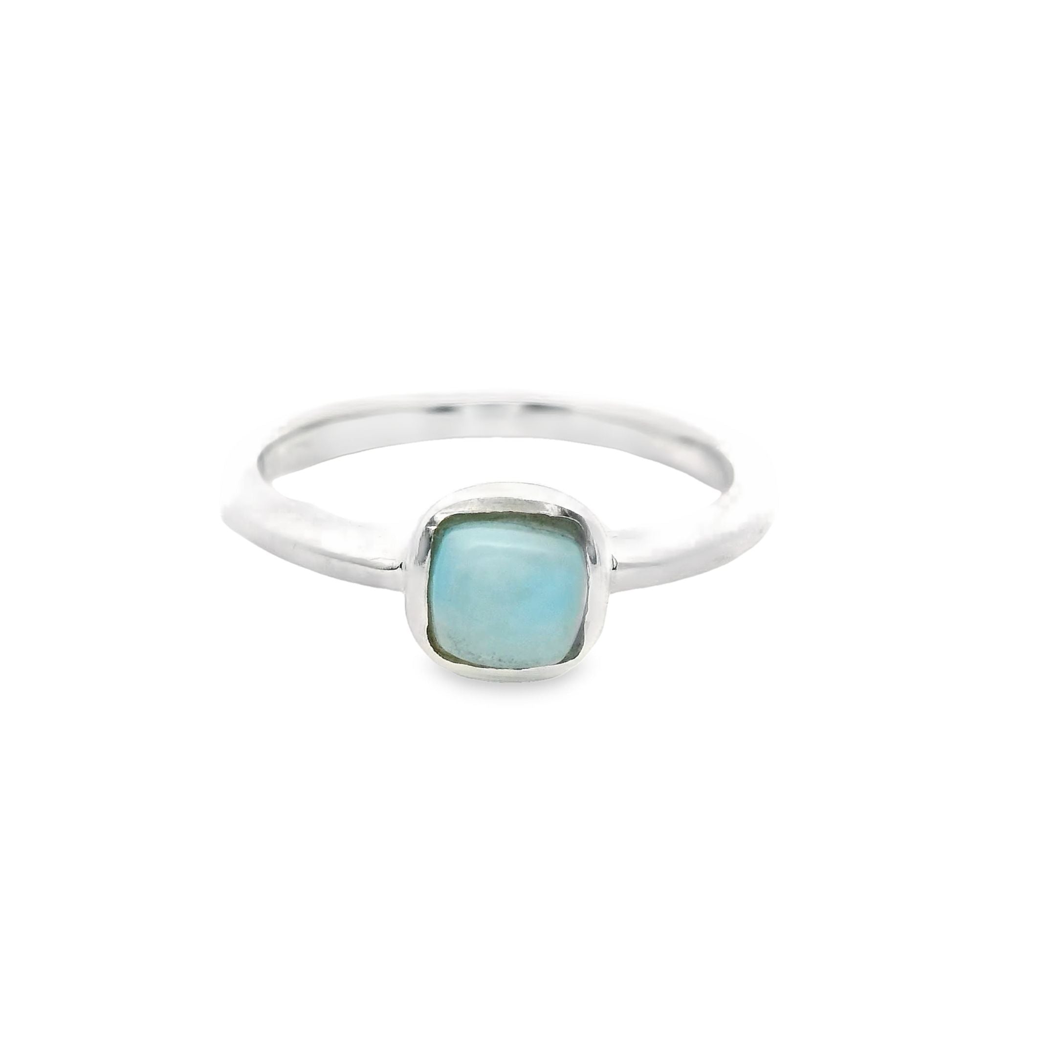 Larimar Silber Ring
