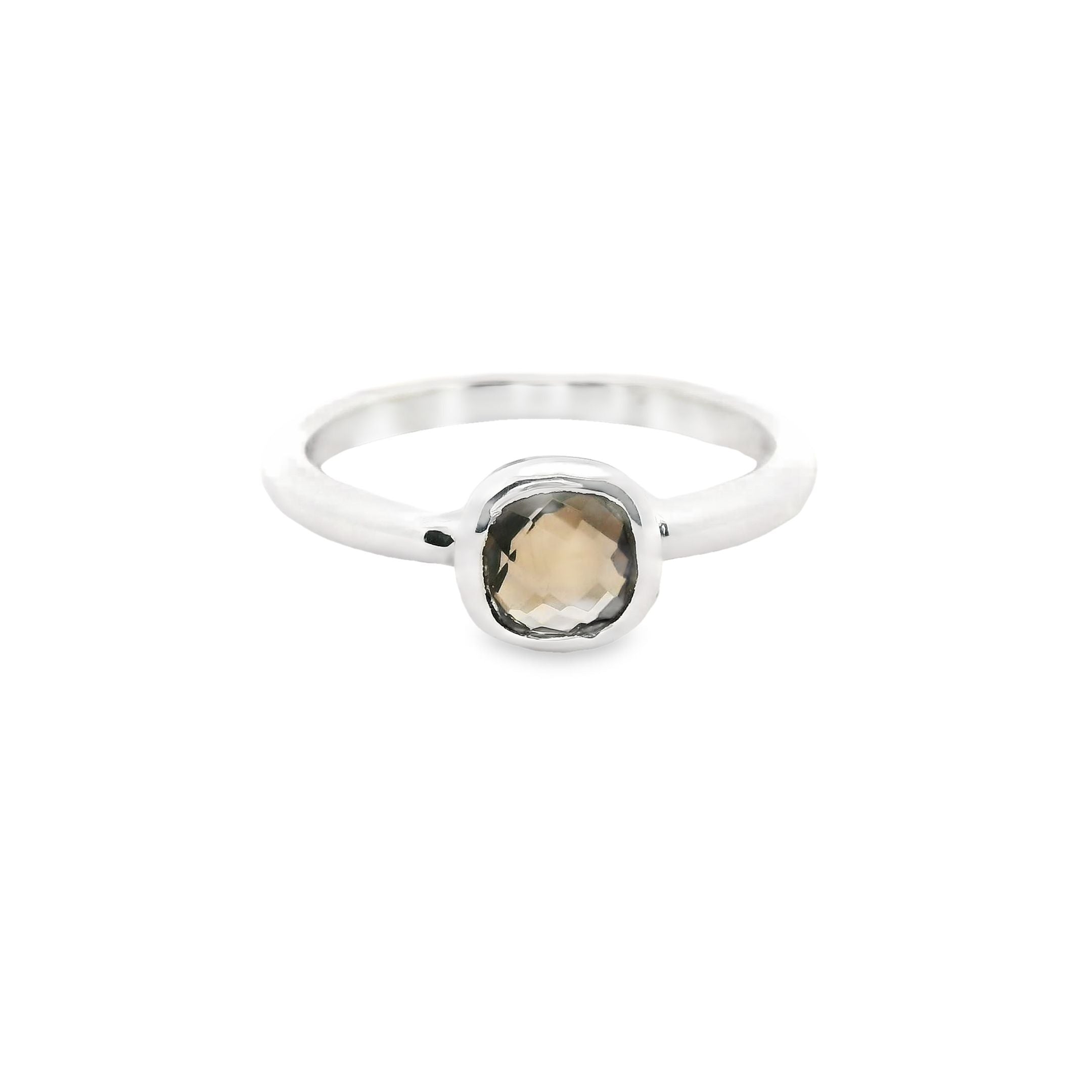 Rauchquarz Silber Ring
