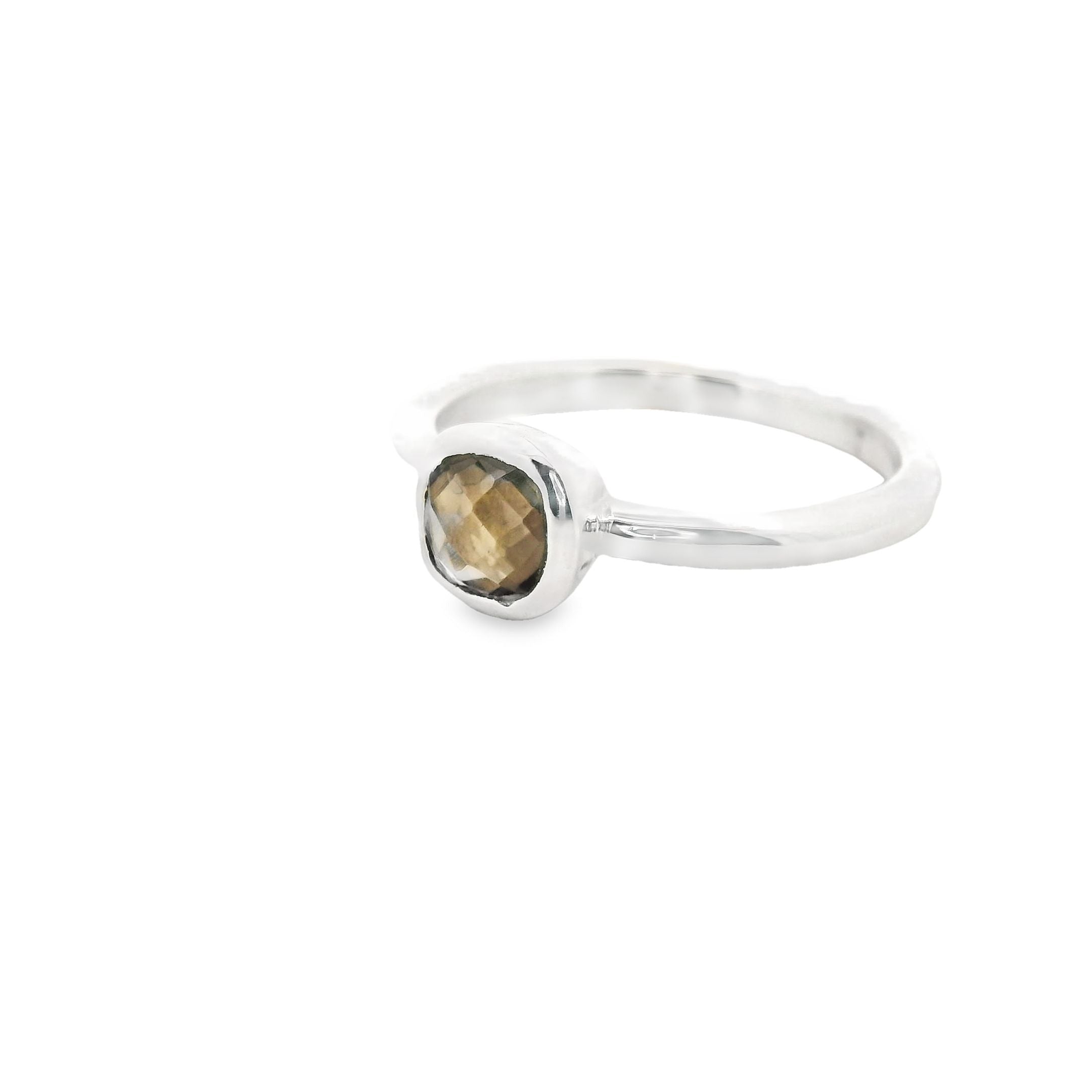 Rauchquarz Silber Ring