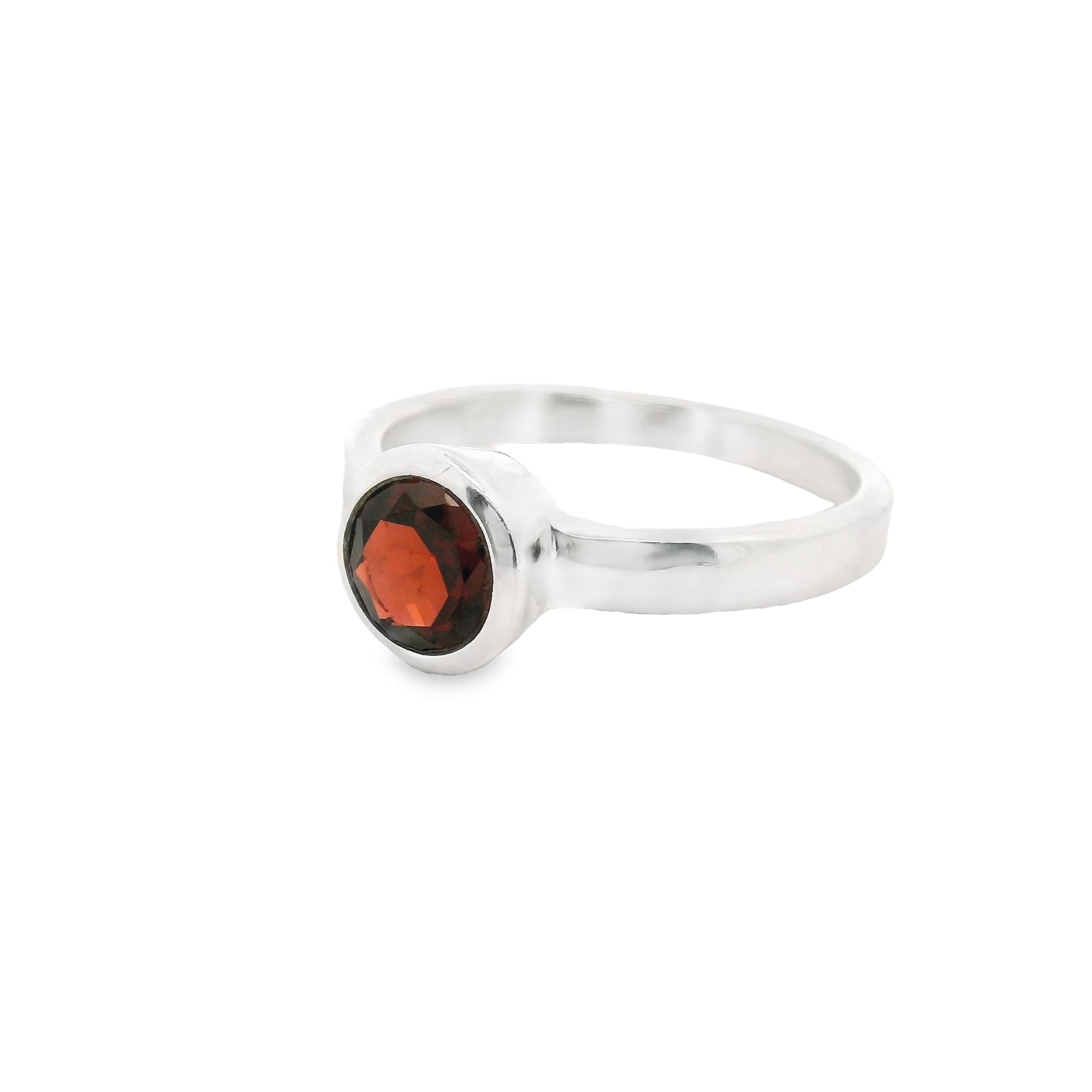 Granat Silber Ring