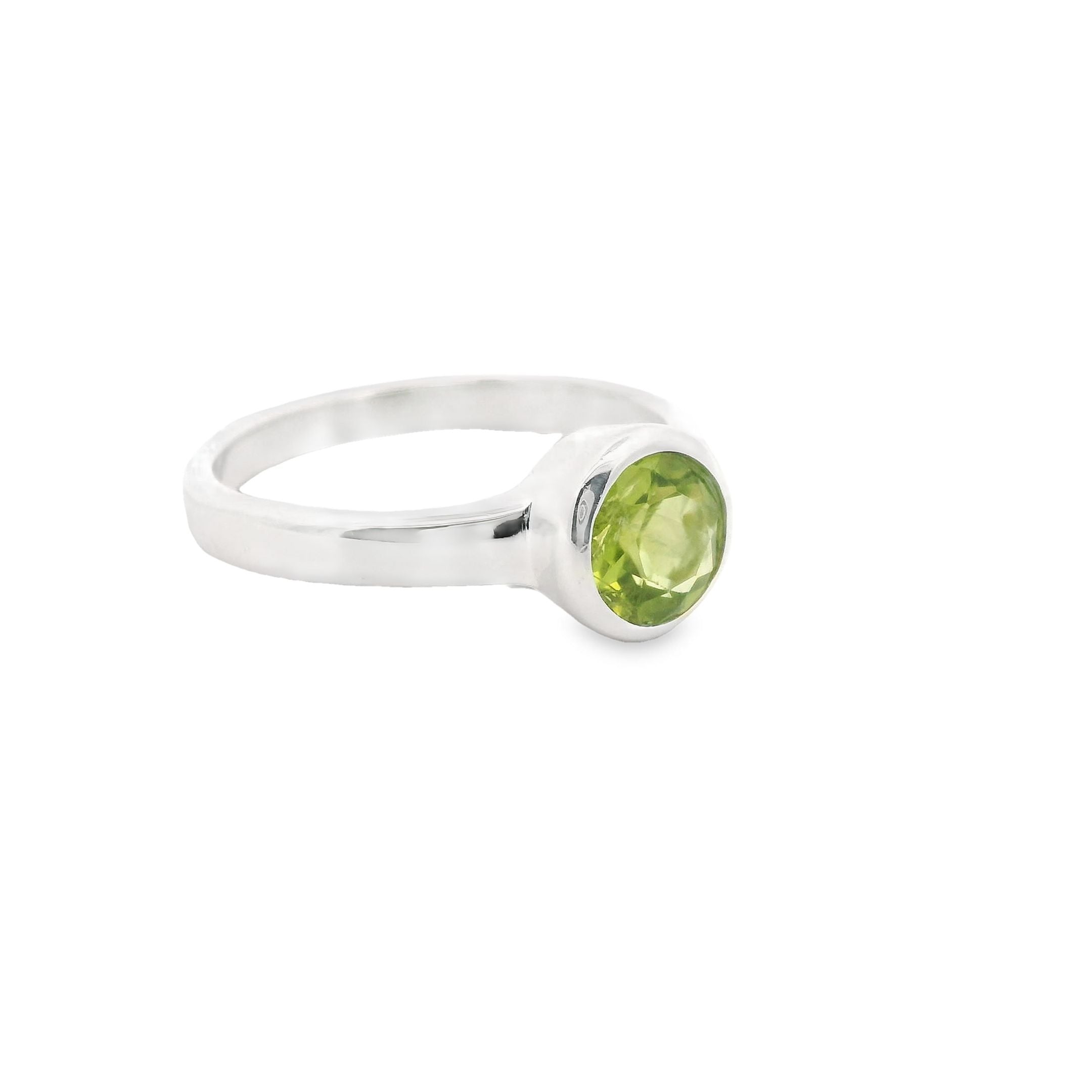 Peridot Silber Ring