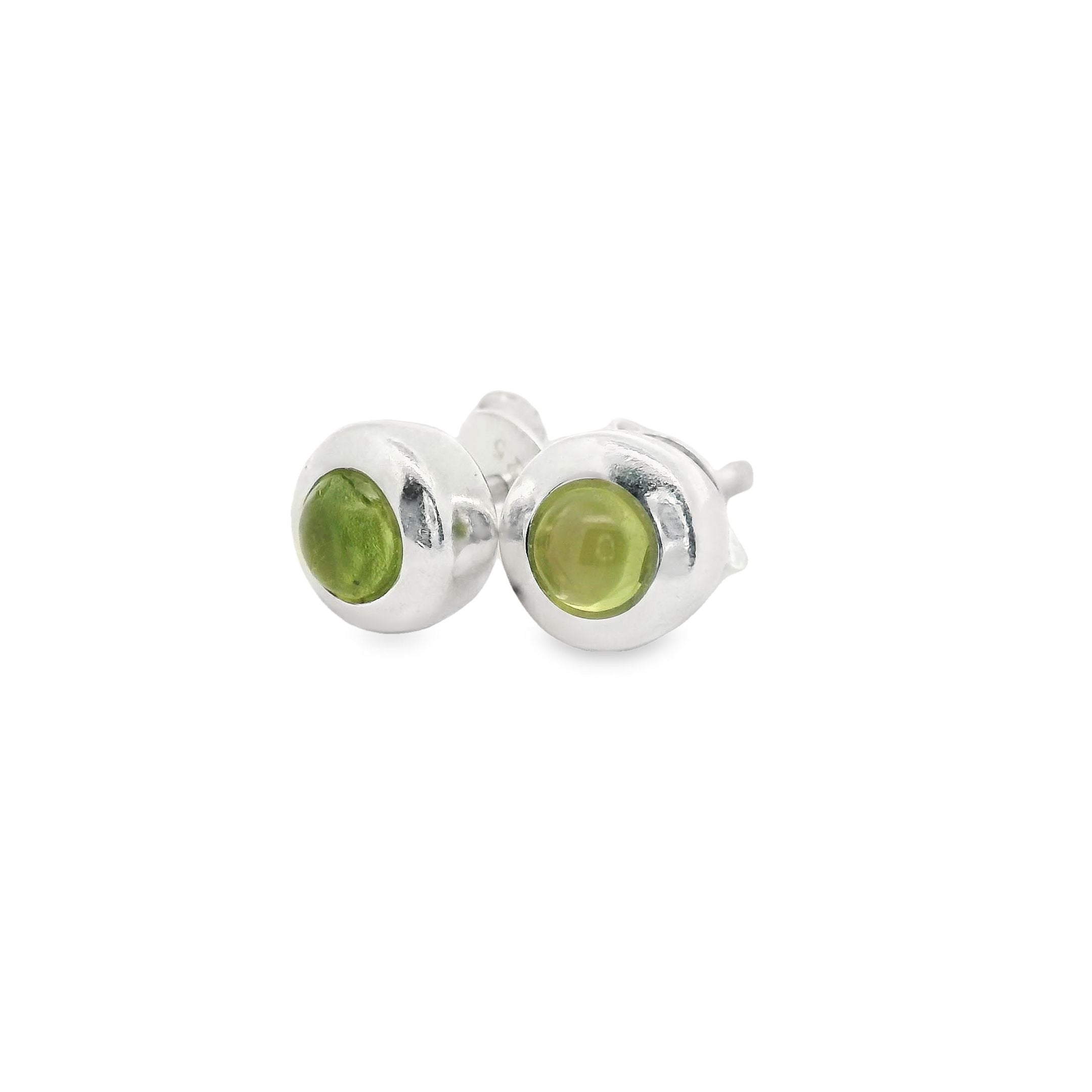 Peridot Silber Ohrstecker