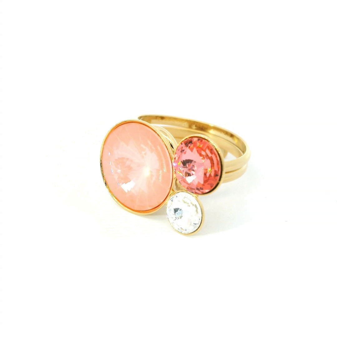 Giunco Ring in Rose Peach