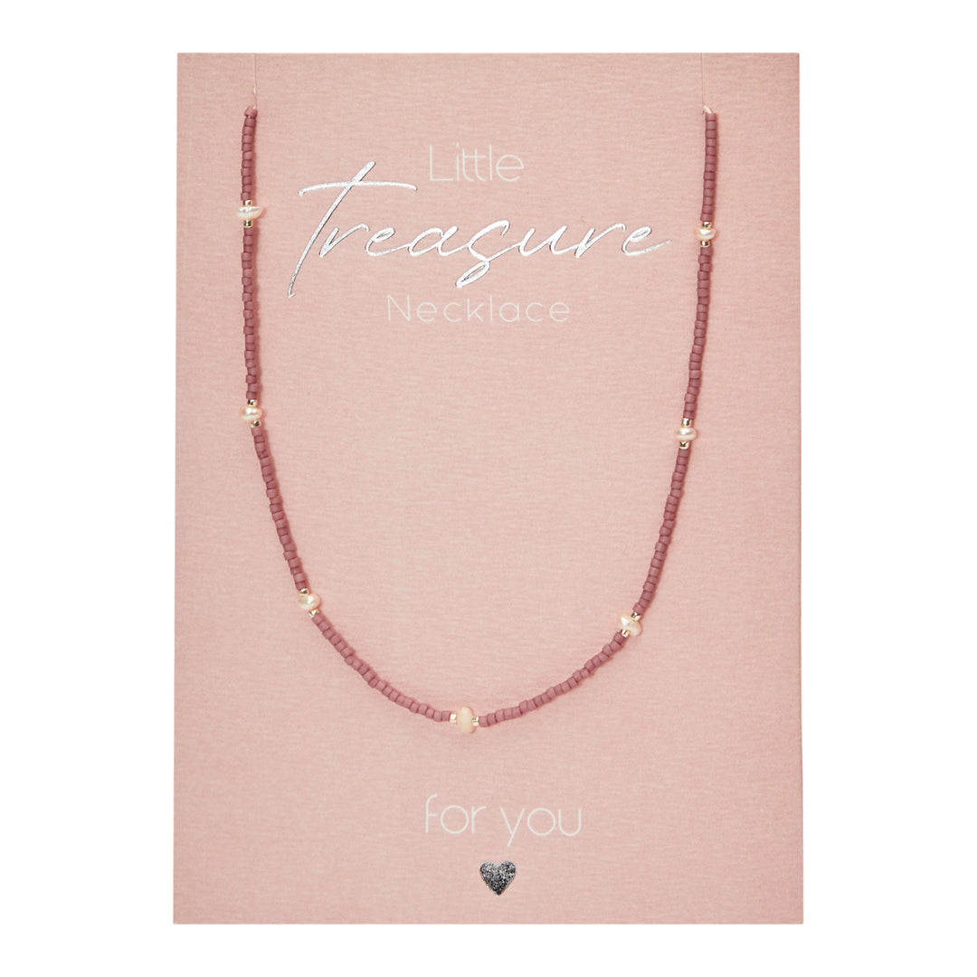 Halskette - "Little Treasure" - rosa