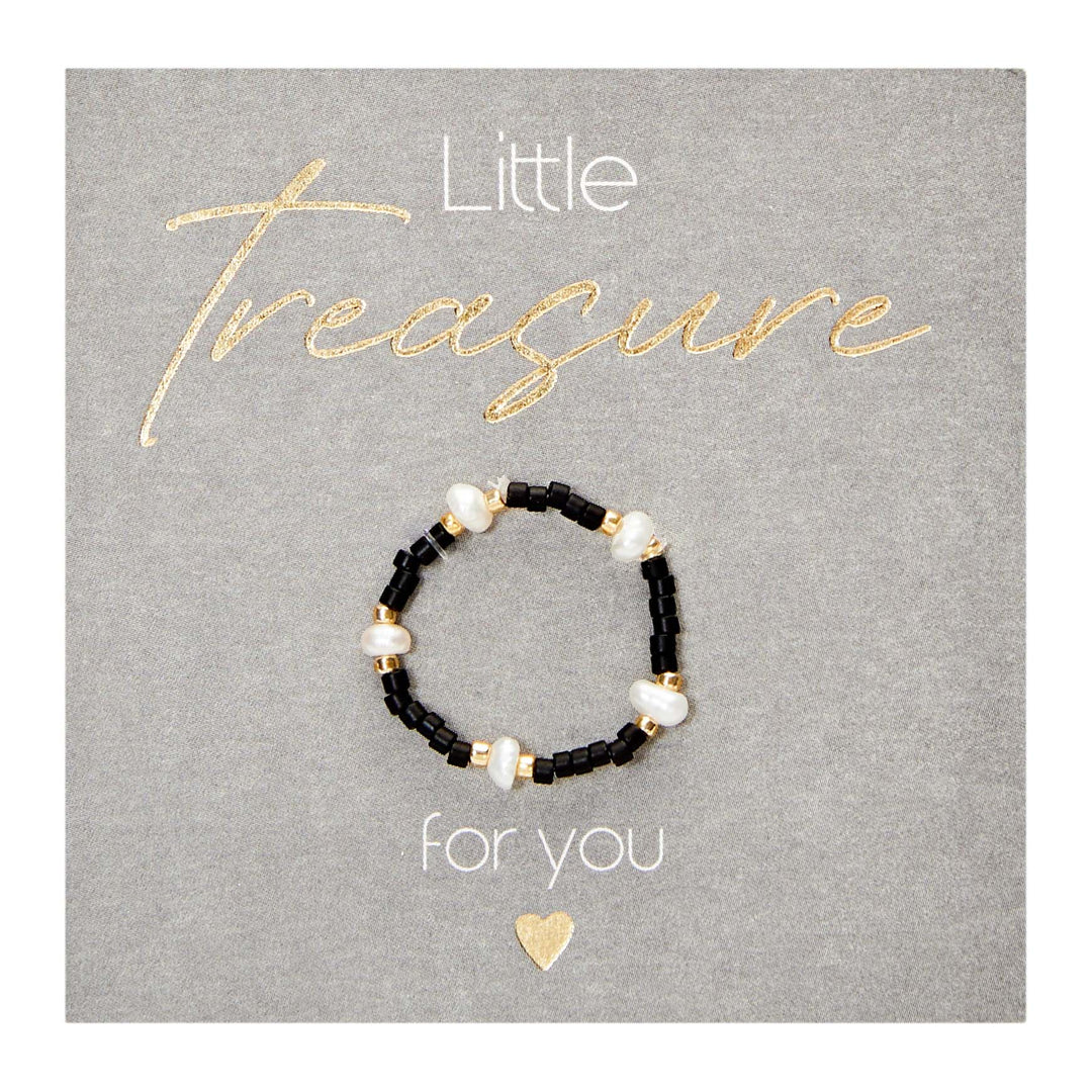 Ring - "Little Treasure" - schwarz