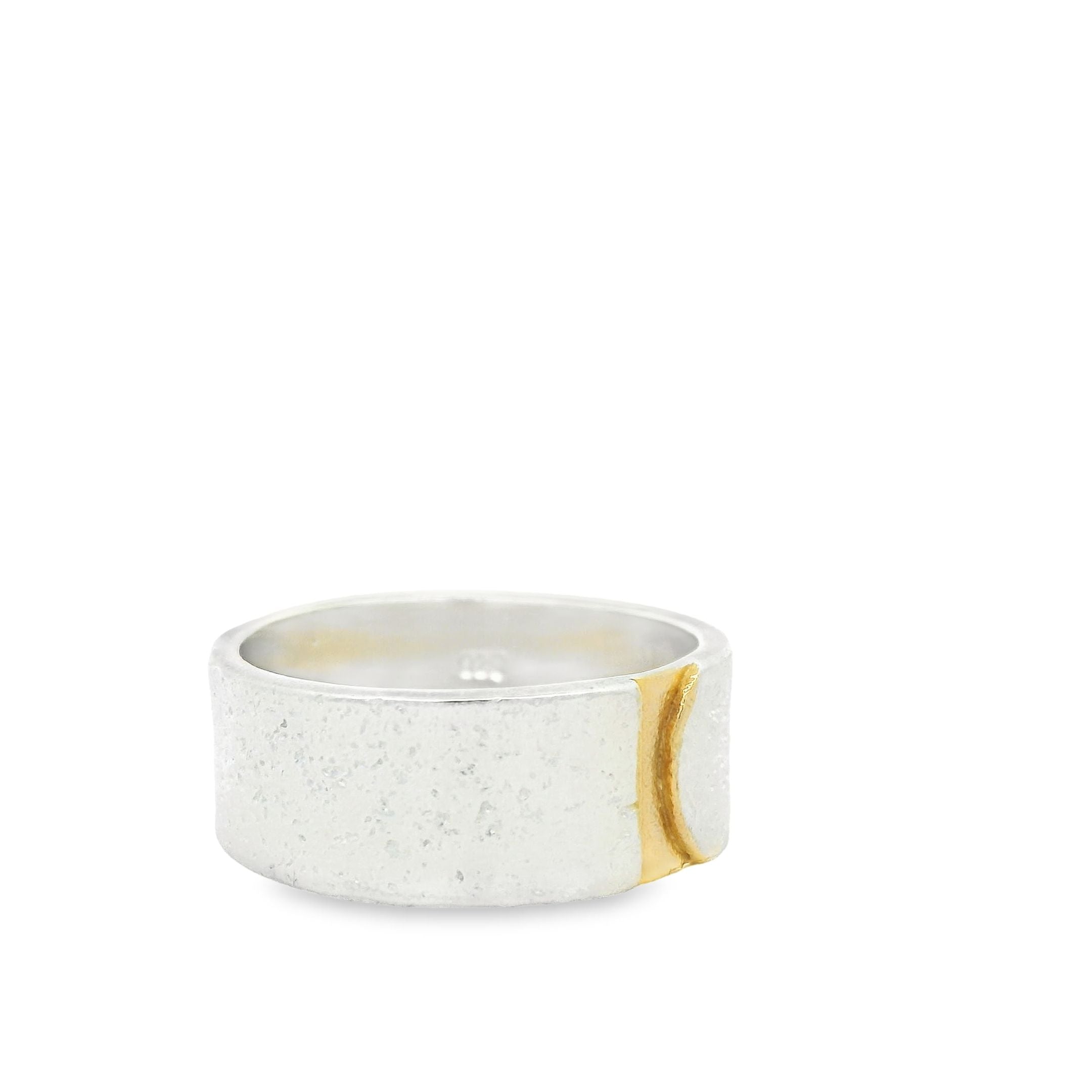 Silber vergoldeter Ring, Gr. 56