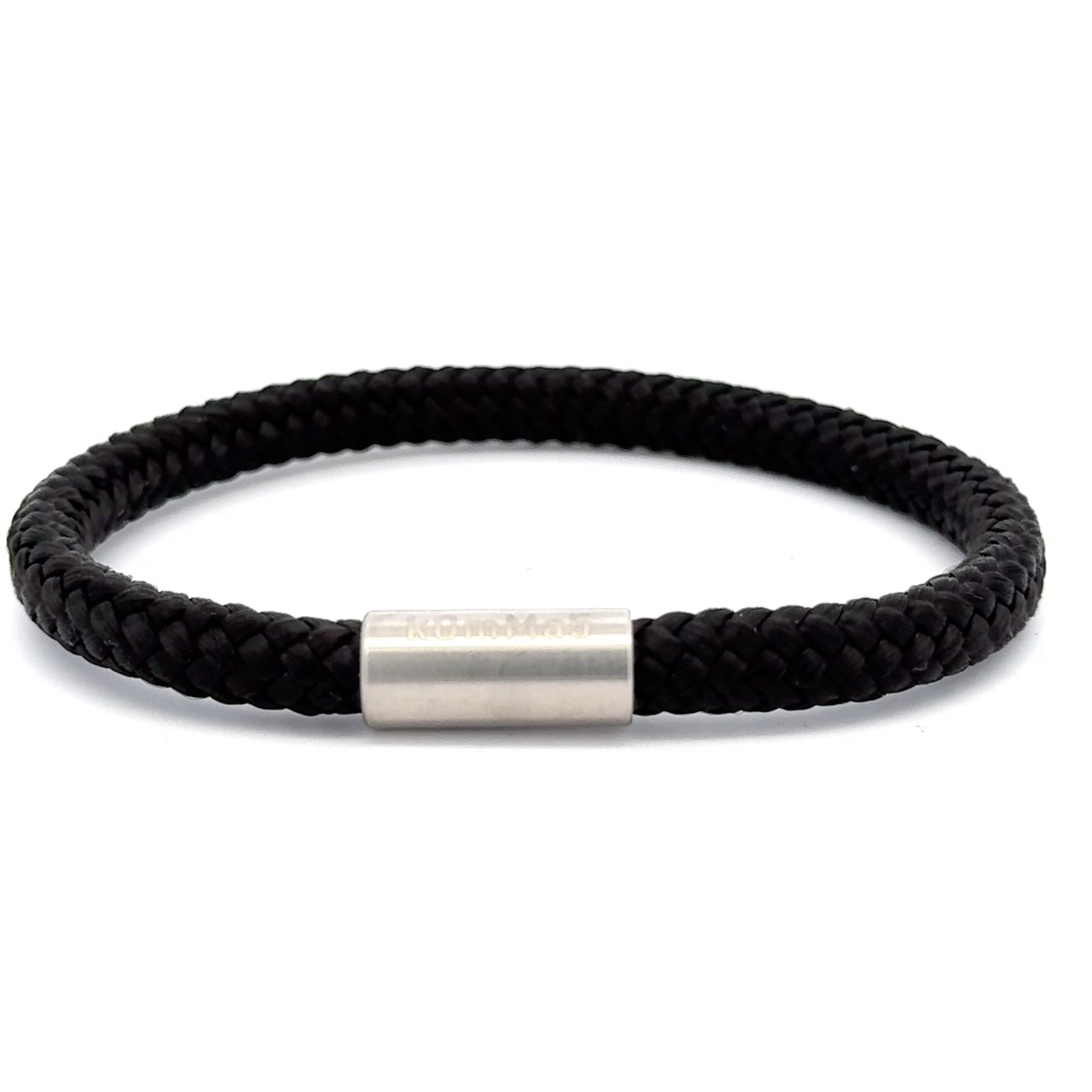 Kletter Schwarz kOmMa5 einfach gewickeltes Armband