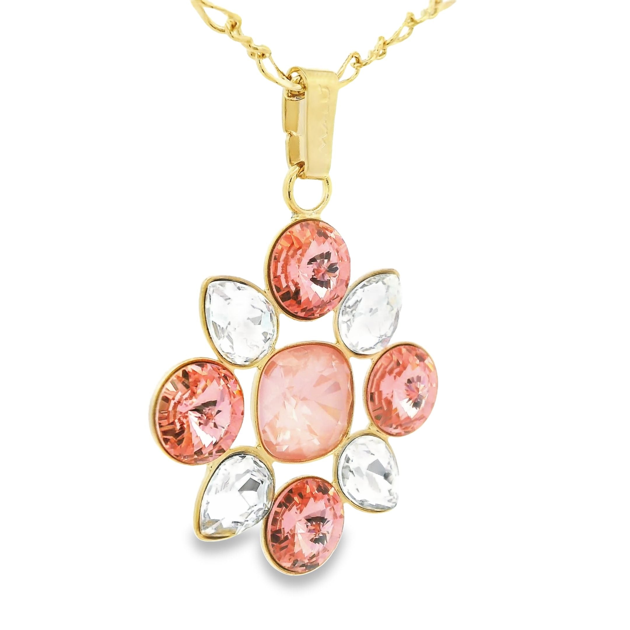 Rose Peach - Mercurio Anhänger mit Halskette