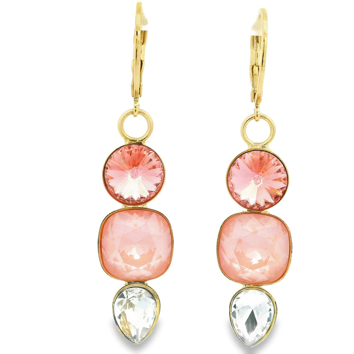 Mercurio Ohrhänger in Rose Peach