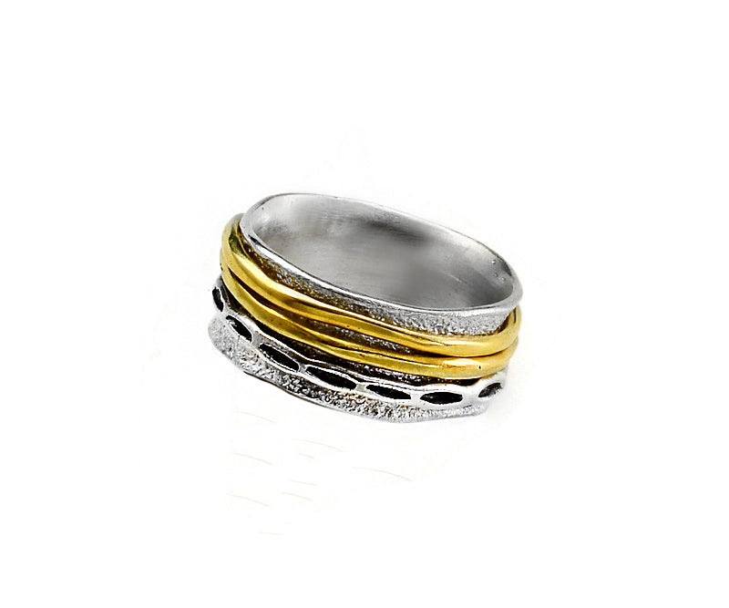 Ring Silber vergoldet , Gr. 57