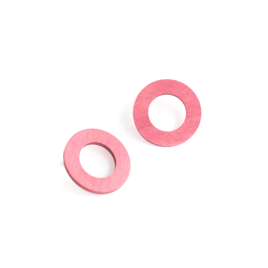 Korona Mini hoop Ohrstecker in Rose Pink