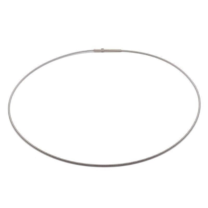 Softspirale aus Edelstahl mit Doppelclickverschluss - 1.4 mm