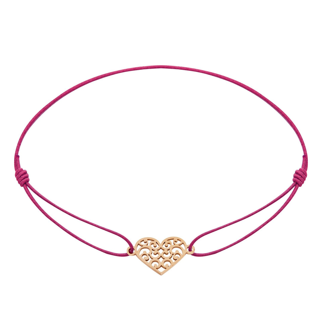 Armband - "Little Stars" - rosévergoldet - Herz