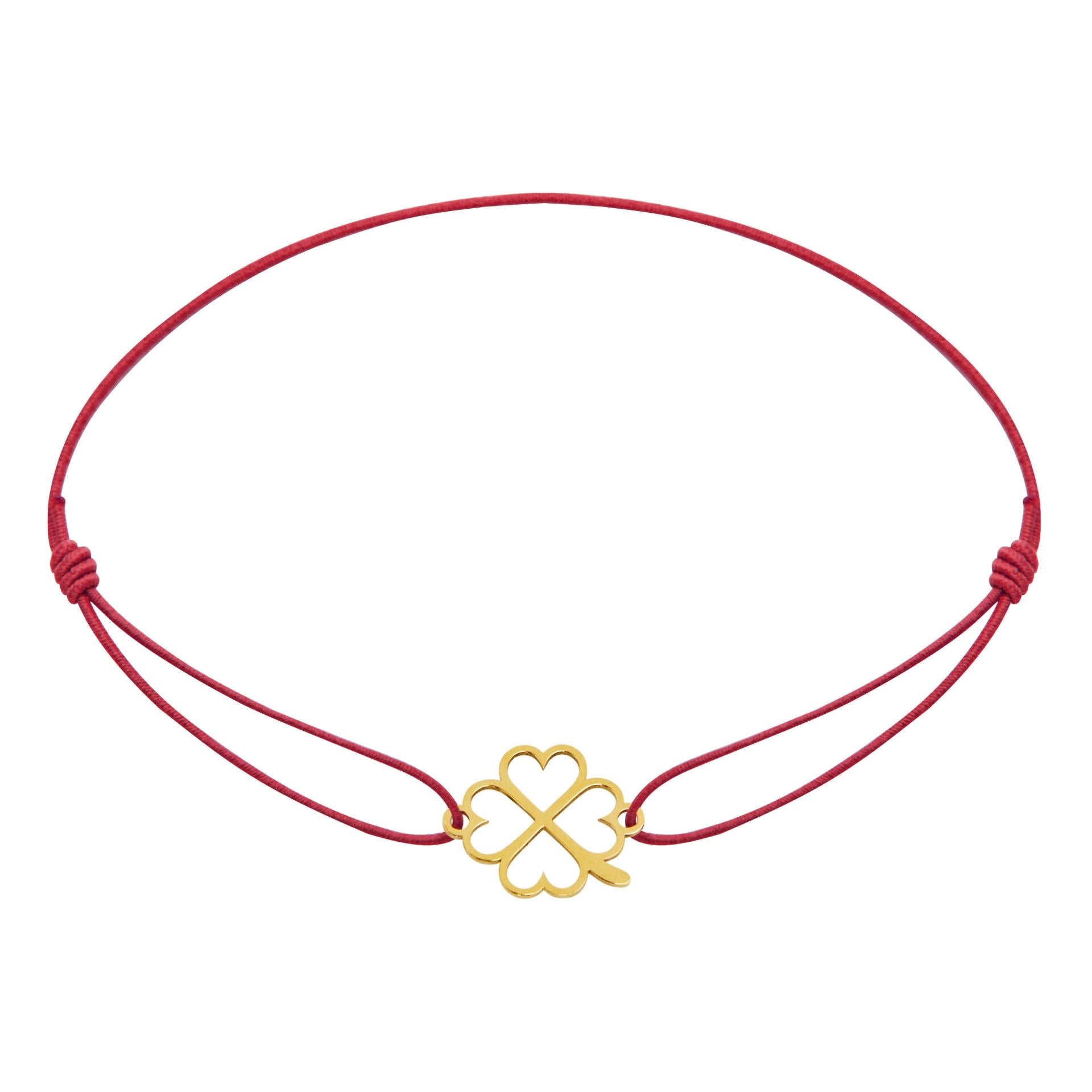 Armband - "Little Stars" - vergoldet - Kleeblatt